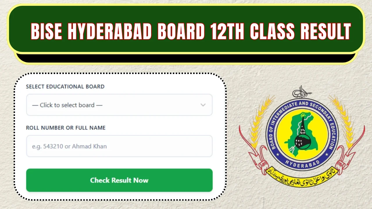 BISE Hyderabad Board 12th Class Result 2026 – Check Through Online & SMS