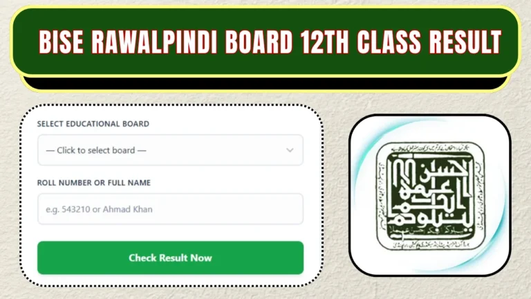 BISE Rawalpindi Board 12th Class Result 2026 – Check Online by Roll Number, Name & SMS