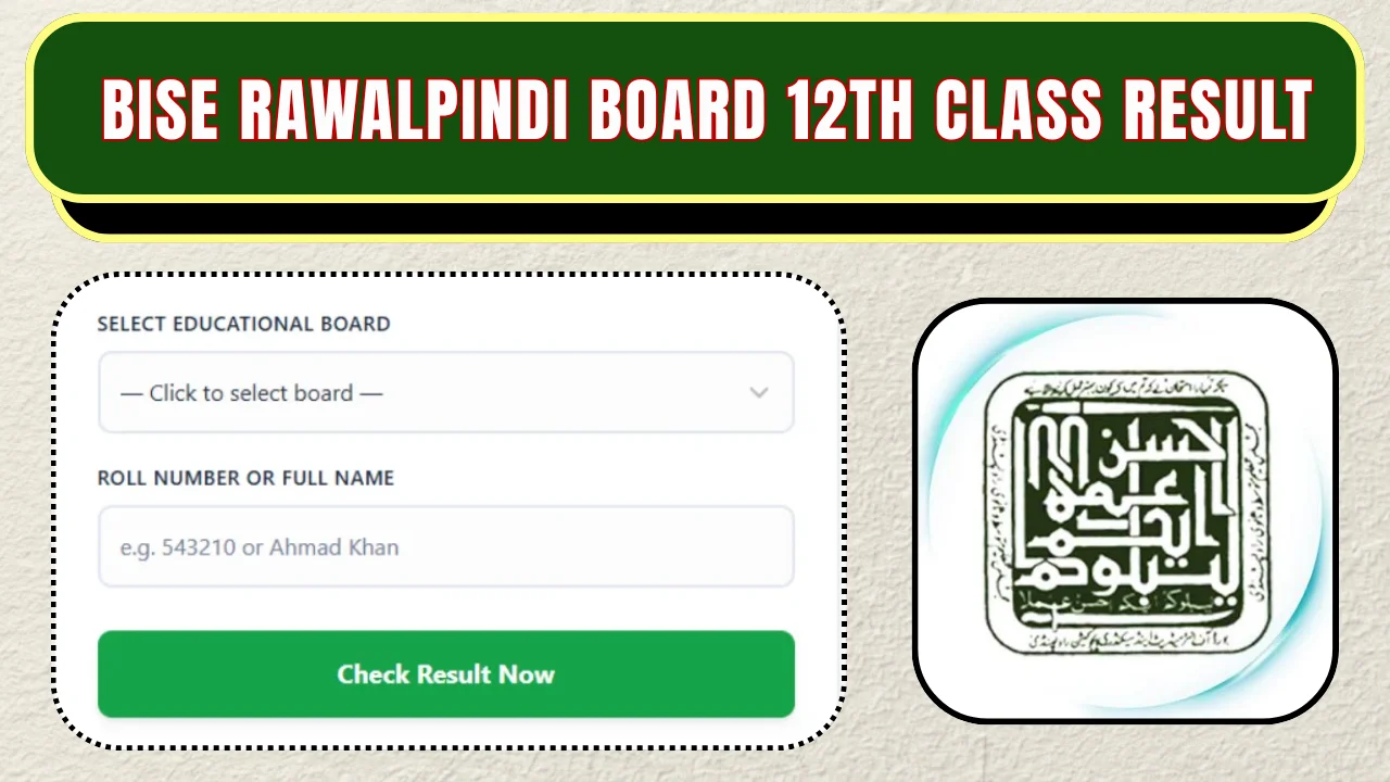 BISE Rawalpindi Board 12th Class Result 2026 – Check Online by Roll Number, Name & SMS